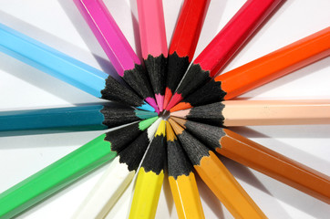 Fototapeta premium Set of colored pencils