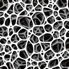 Fototapety  abstrakter Hintergrund schwarz weiß Zellenstruktur