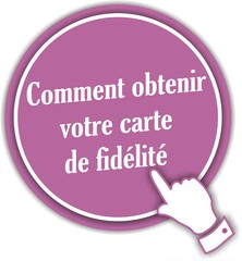 bouton carte de fidélité