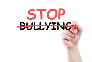 Stop bullying concept text