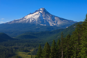 Beautiful Vista of Mount Hood in Oregon, USA