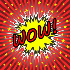 wow comic speech bubble