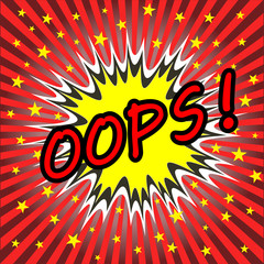 oops comic speech bubble