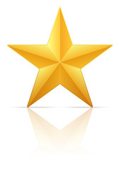 Obraz premium gold star