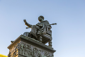 munich residence with statue of king Luitpold