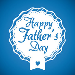 Happy fathers day card design.