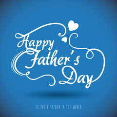 Naklejka na ściany i meble Happy fathers day card design.