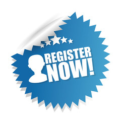 Register now design.