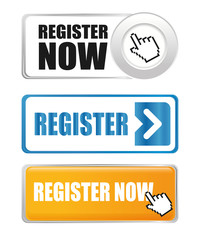 Register now design.