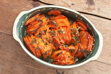 S&uuml;sskartoffeln, Auflauf