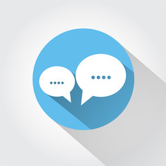 Speech bubbles with shadow