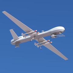 Combat drone flying - 81406115