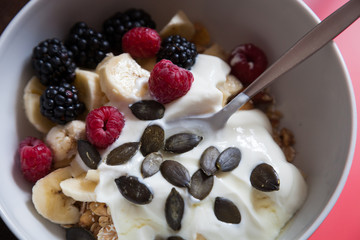 Muesli with Yoghurt and Fruit