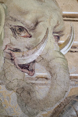 Baroque wall painting - Elephant - allegory of Africa