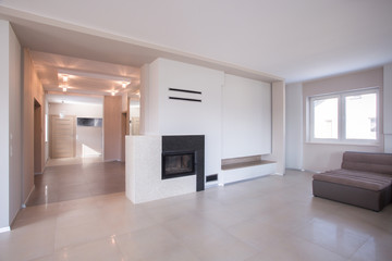 Modern interior in luxury house