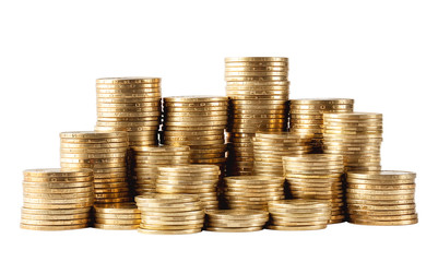 Column of golden coins