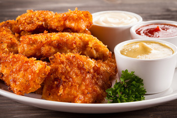 Fried chicken nuggets