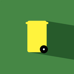bin flat icon  vector illustration eps10
