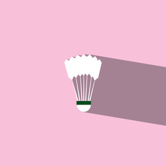 Shuttlecock flat icon  vector illustration eps10