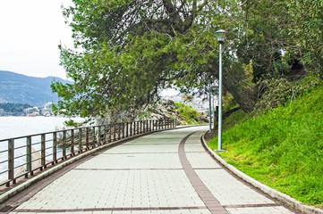 Promenade along the sea