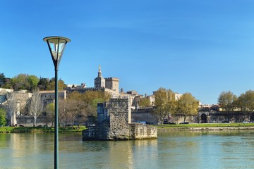The famous Avignon's bridge, France.