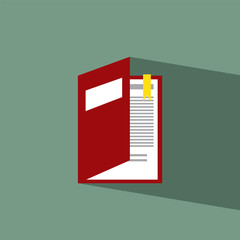 book flat icon  vector illustration eps10