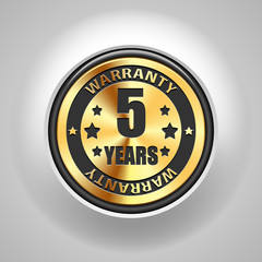 5 years warranty
