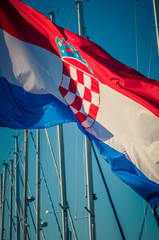 Flaga Chorwacji - obrazy, fototapety, plakaty