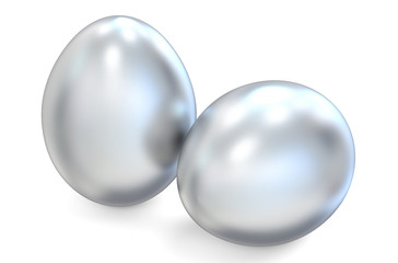 metallic eggs