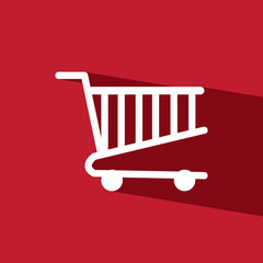 cart mart flat icon  vector illustration eps10