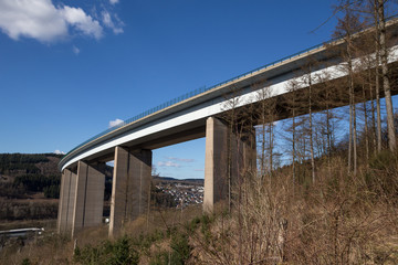 Fototapeta na wymiar german highway bridge