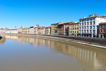 Fototapeta premium Pisa e il fiume Arno