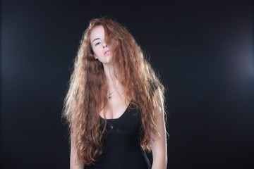 Naklejka premium Pretty woman modeling