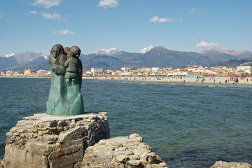 The beach of Viareggio