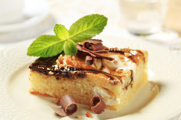 Chocolate cheese sponge cake
