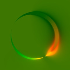 Abstract Green Spinner. Clockwise Direction. Looping Logo.