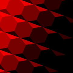 Abstract Red Geometric Texture. Dark Shadow. Technology Pattern.