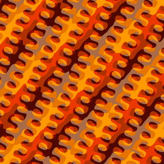 Abstract Orange Background Pattern. Psychedelic Vintage Texture.