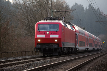 german railway passenger train