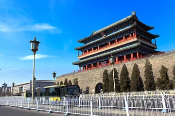 Fotobehang Imperial, ancient chinese building in modern Beijing, China © Eagle