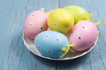 Obraz na płótnie Canvas Easter eggs decoration