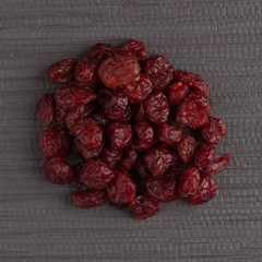 Circle of dried cranberries