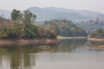 Fototapeta na wymiar maepern reservoir in chiangrai Thailand