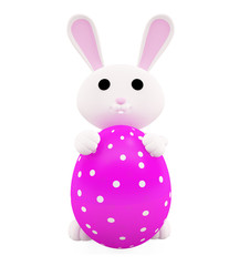 3D Bunny with egg