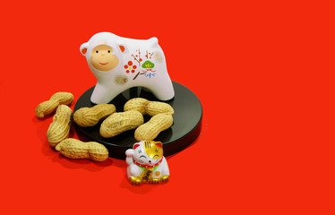 申年　年賀状素材