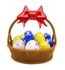 Basket with easter egg