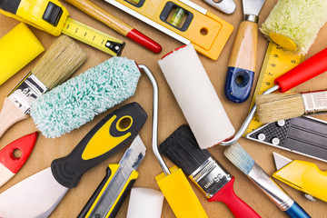 Set of painting tools