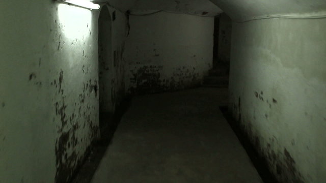 Walking in a mysterious underground tunnels