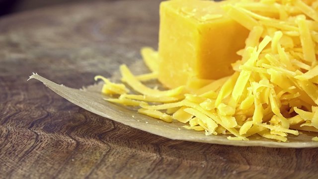 Grated Cheddar (seamless loopable 4K UHD footage)