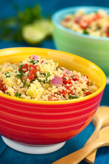 Tabbouleh, an Arabian vegetarian salad